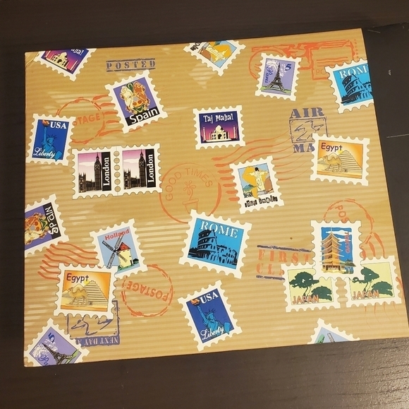 VINTAHE Stamp Collection Album Stock Book A4 9 x 12 36 Black Pages - Picture 1 of 11